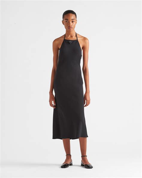 prada sable|Black Sablé Dress .